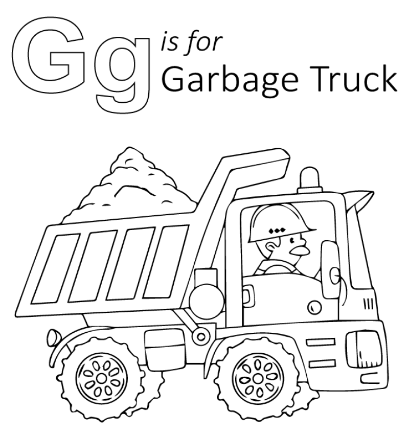 G is for Garbage Truck