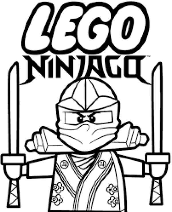 Ninjago mit 2 Schwertern