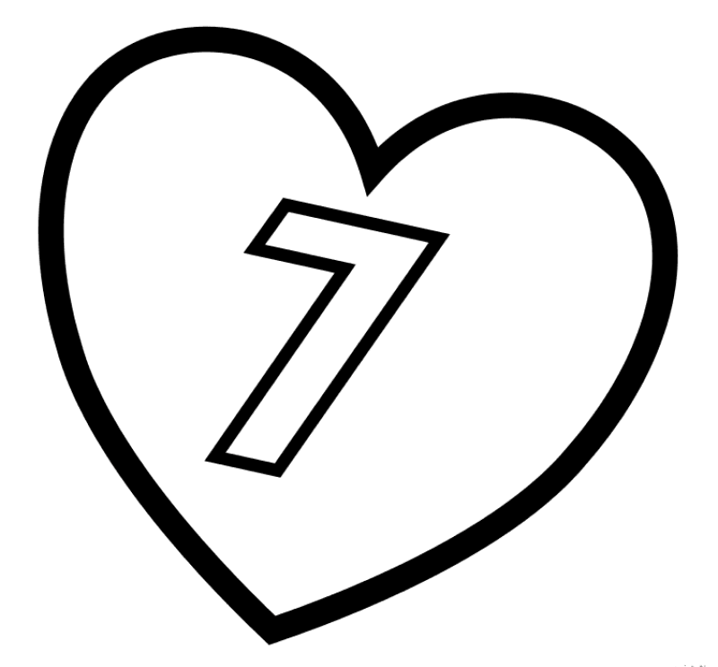 Nummer 7 im Herzen