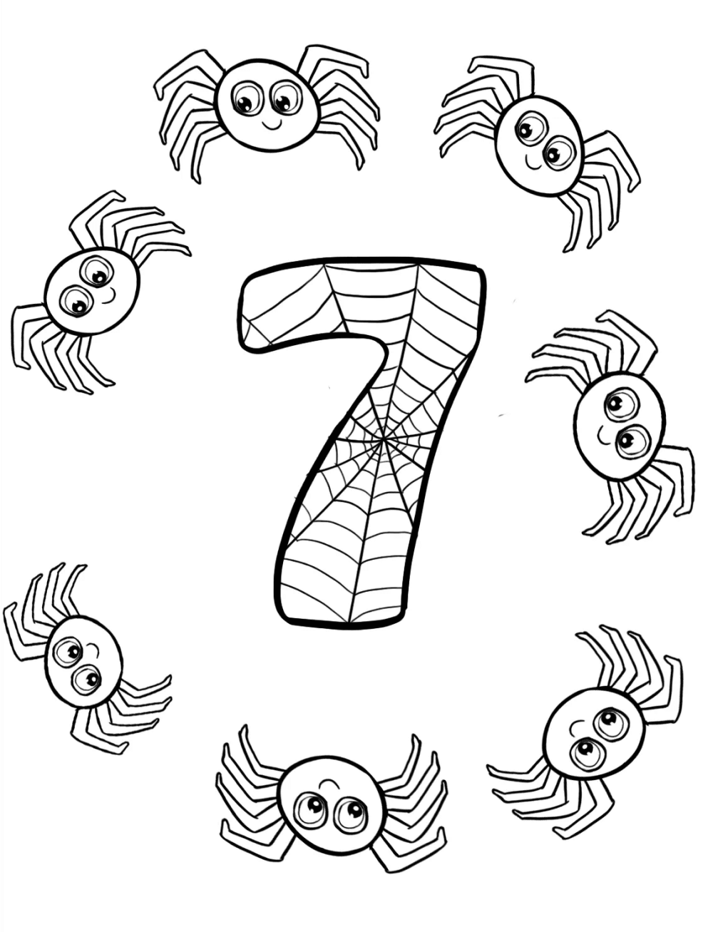 Nummer 7 und 7 Spinnen