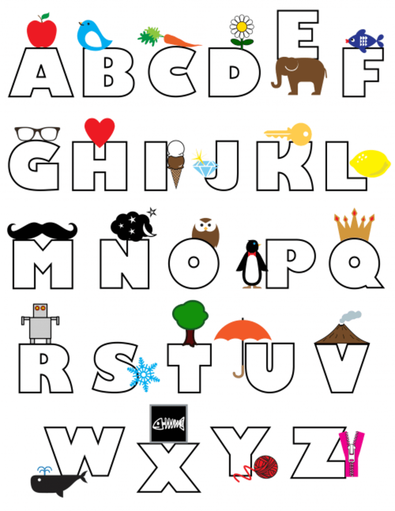 Buntes Alphabet