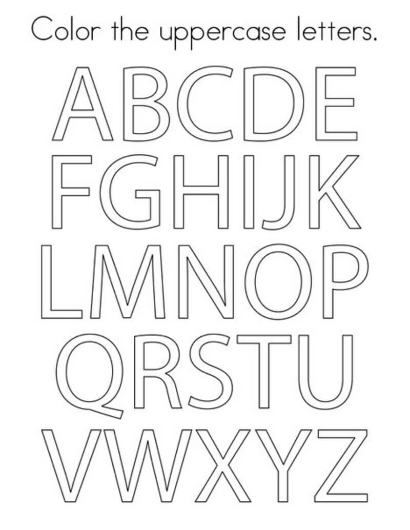 Das Großbuchstaben-Alphabet