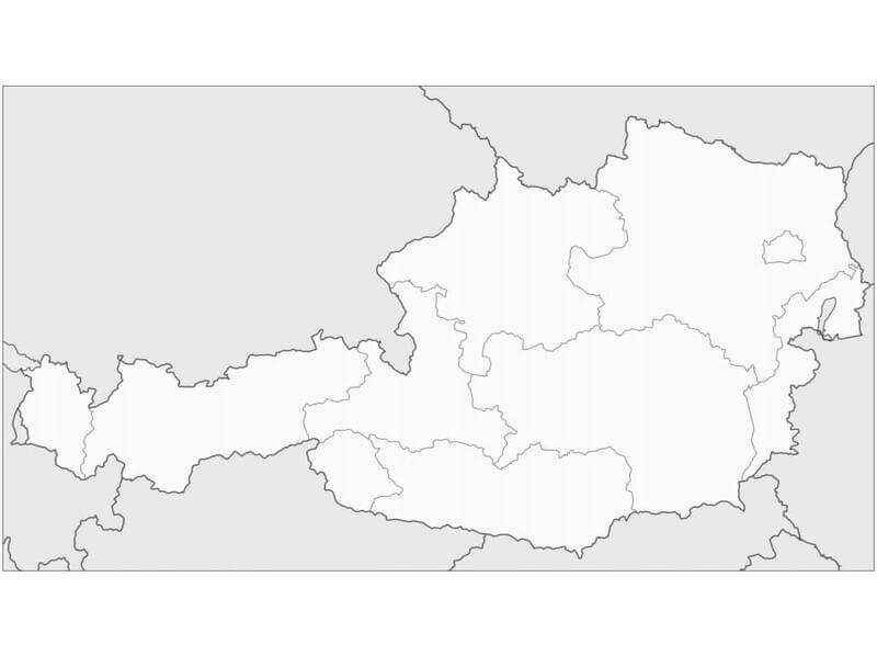 Die Form des Landes Österreich