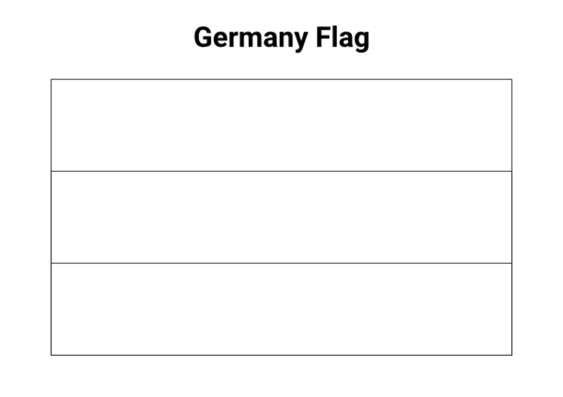 Einfache Deutschlandflagge