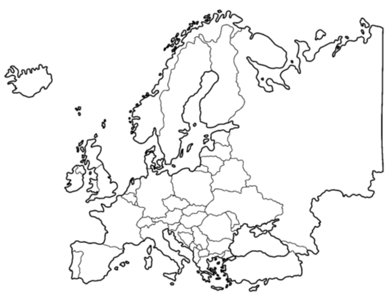 Erstaunliche Europakarte