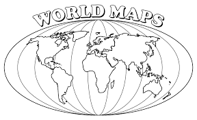 Ausmalbilder Weltkarte