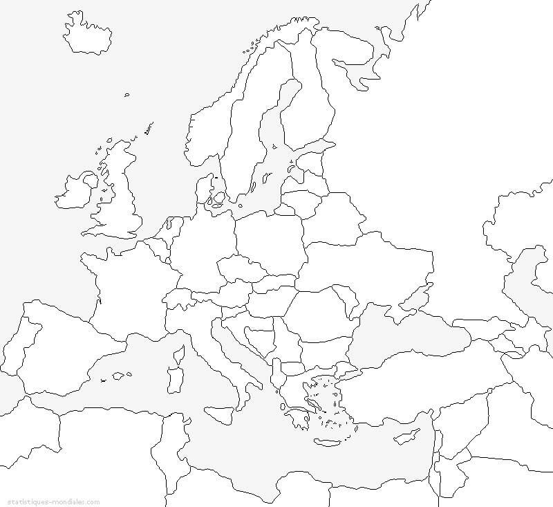 Europa graue Karte
