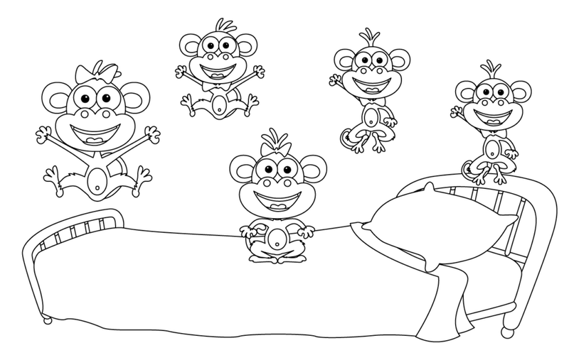 Fünf kleine Affen