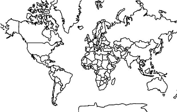 Gute Weltkarte