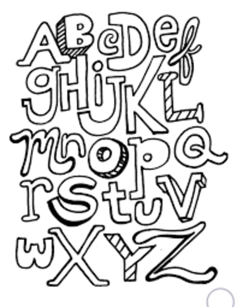 Hässliches Alphabet