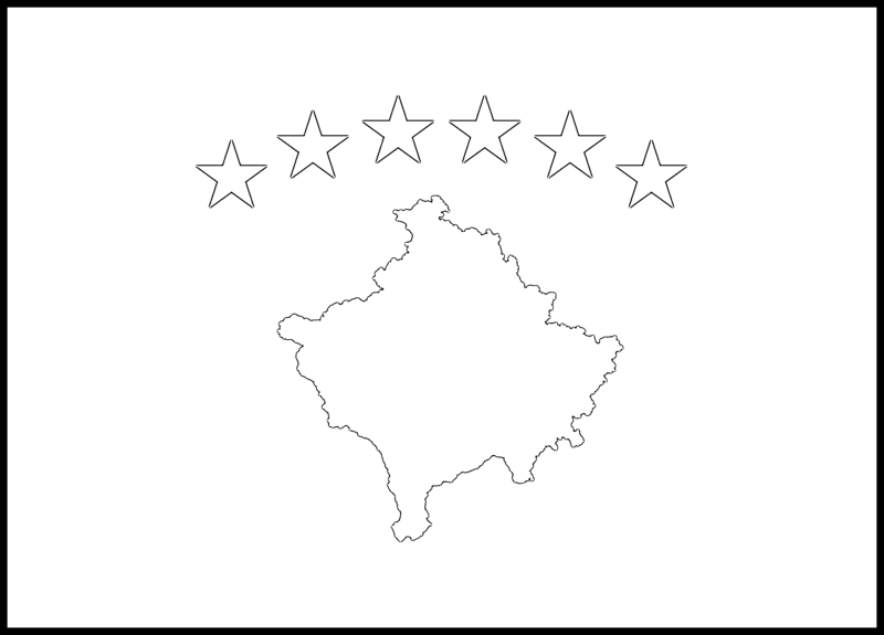 Kosovo-Flagge