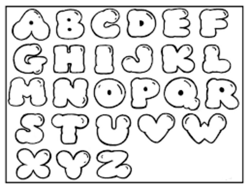 Kostenlos druckbares Alphabet