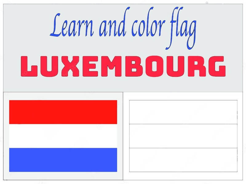 Flagge Luxemburgs