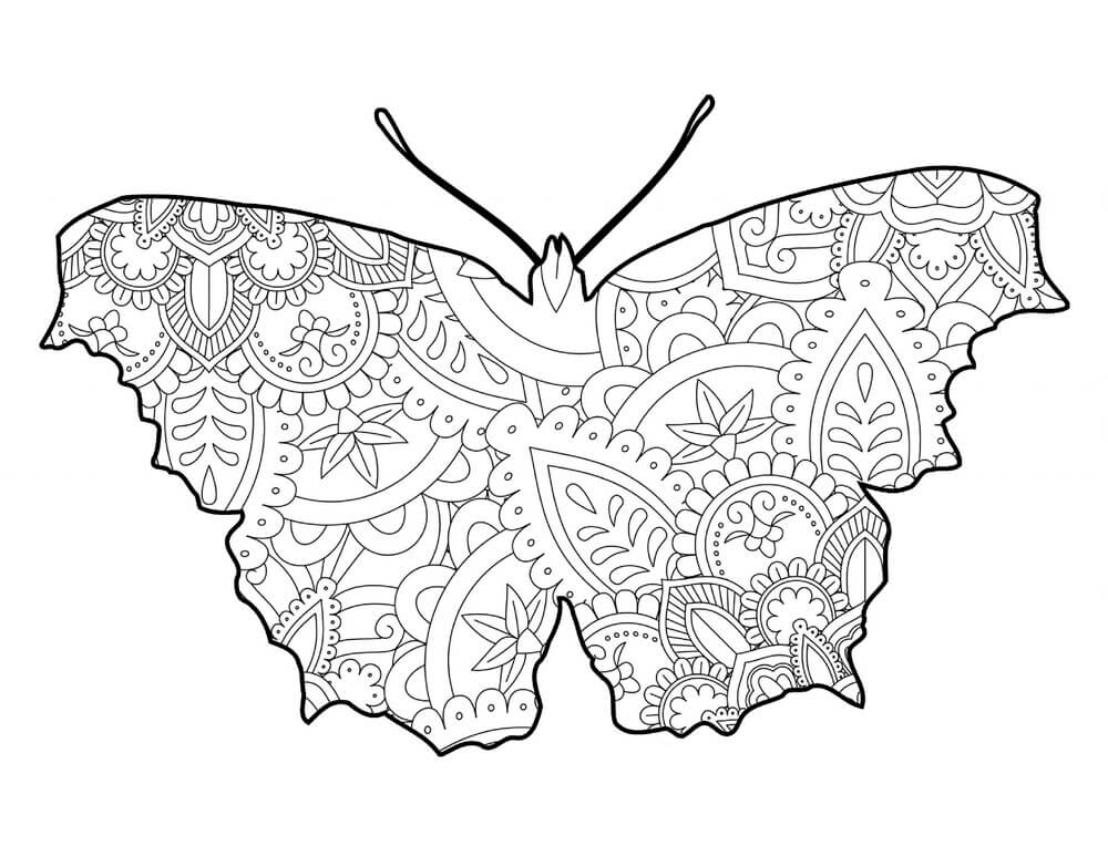 Mandala-Schmetterling