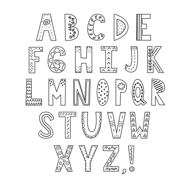 Ornamentales Alphabet