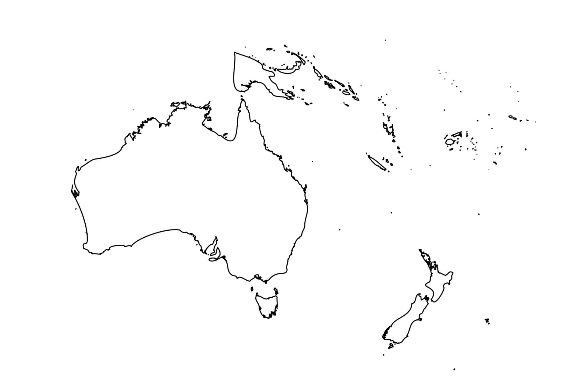 Ozeanien Karte