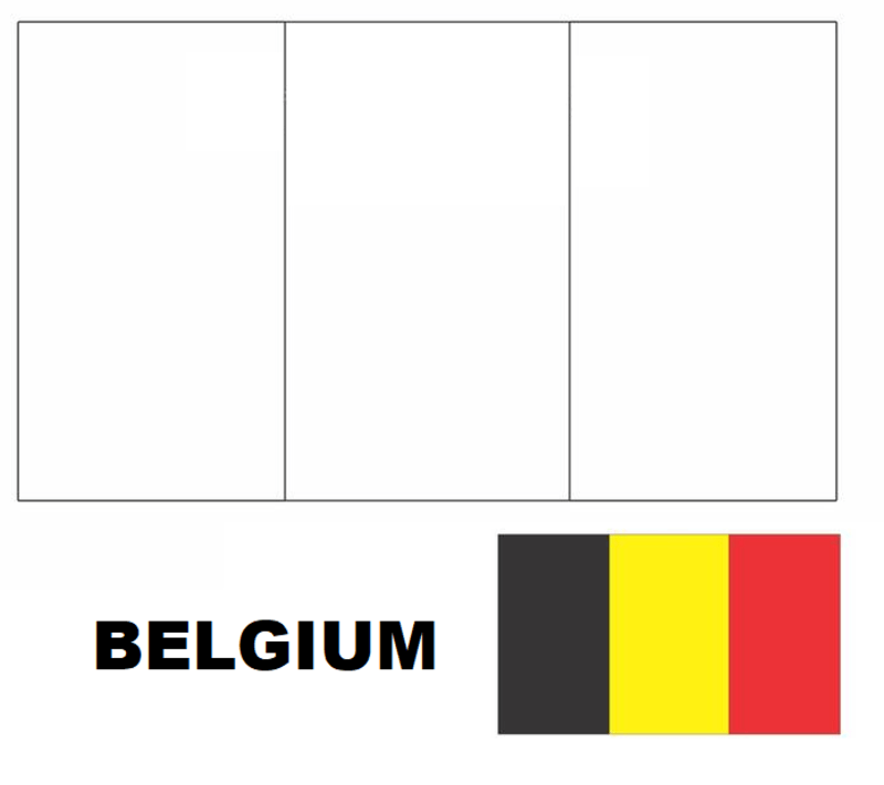 Ausmalbilder Flagge Belgiens