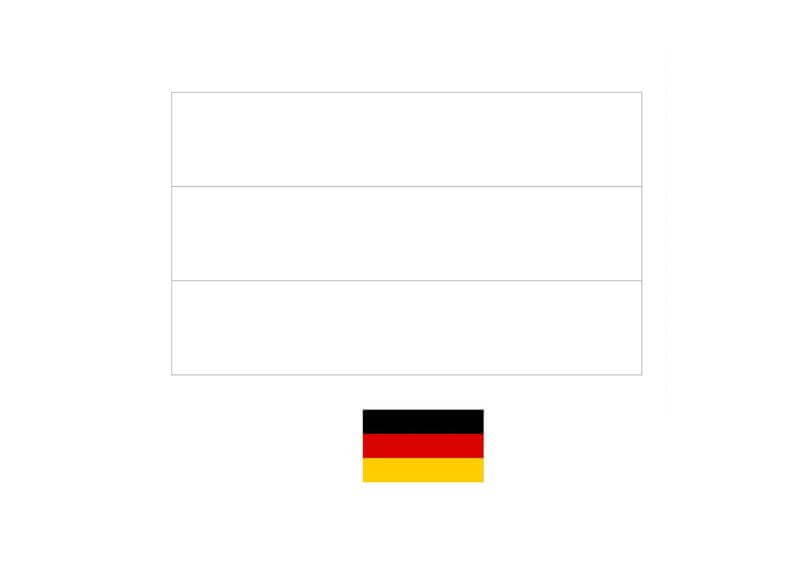 So färben Sie die Deutschland-Flagge