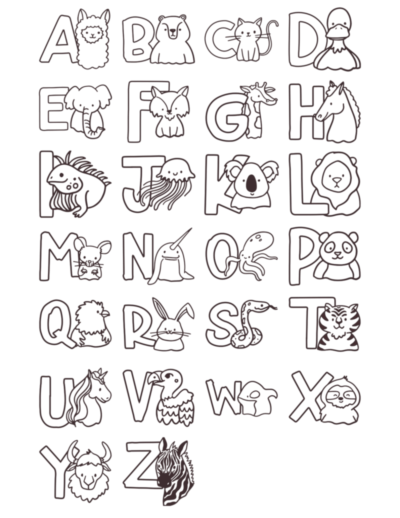 Tierisches Alphabet