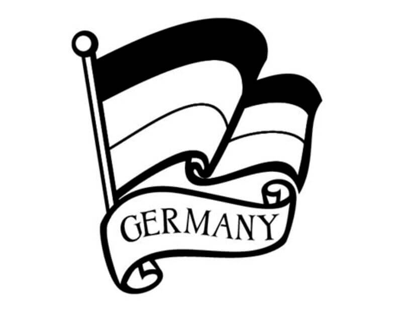 Ausmalbilder Flagge Deutschlands