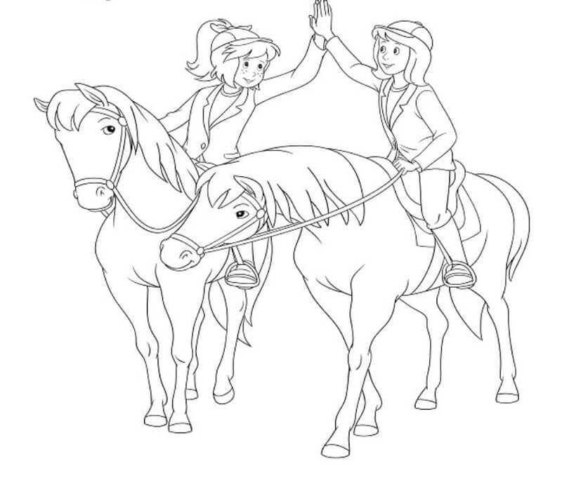 Bibi und Tina mit dem Pferd
