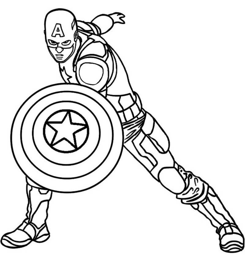 Captain America Kampfpose