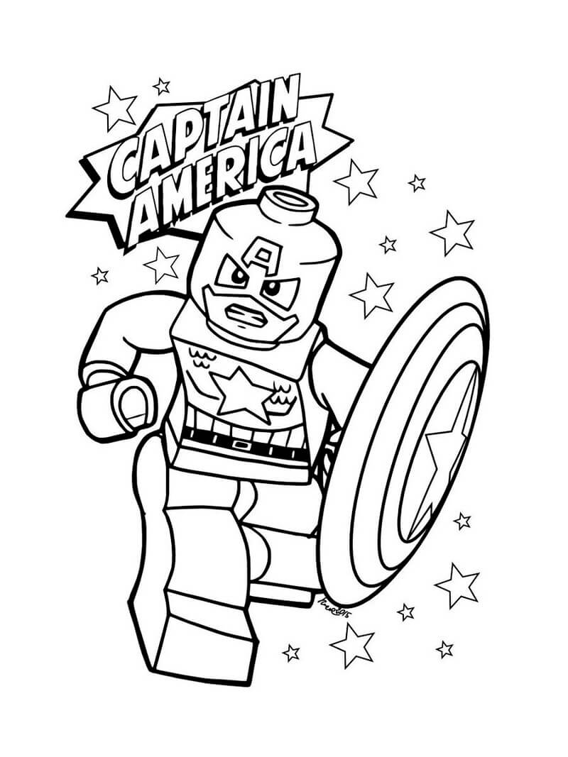 Lego Captain America kämpft