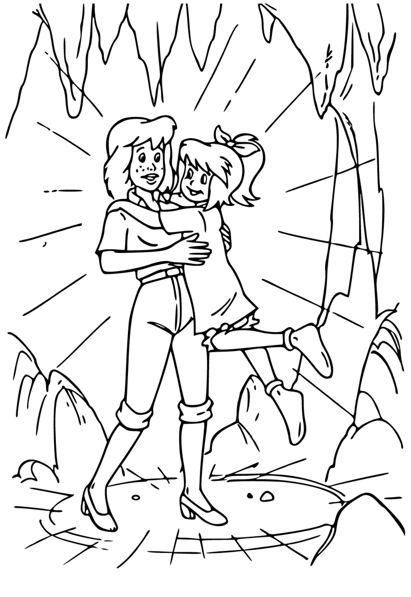 Tina und Bibi in der Höhle