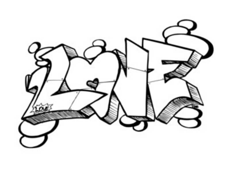 Coole Liebes-Graffiti