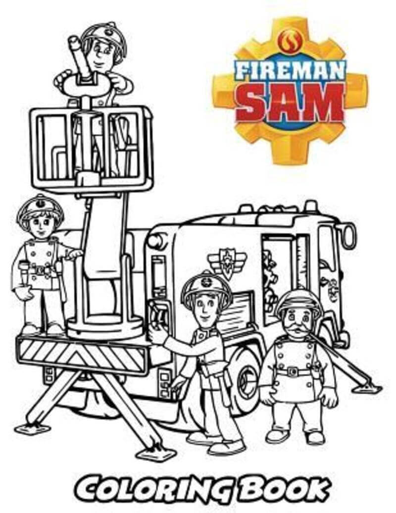 Ausmalbilder Feuerwehrmann Sam