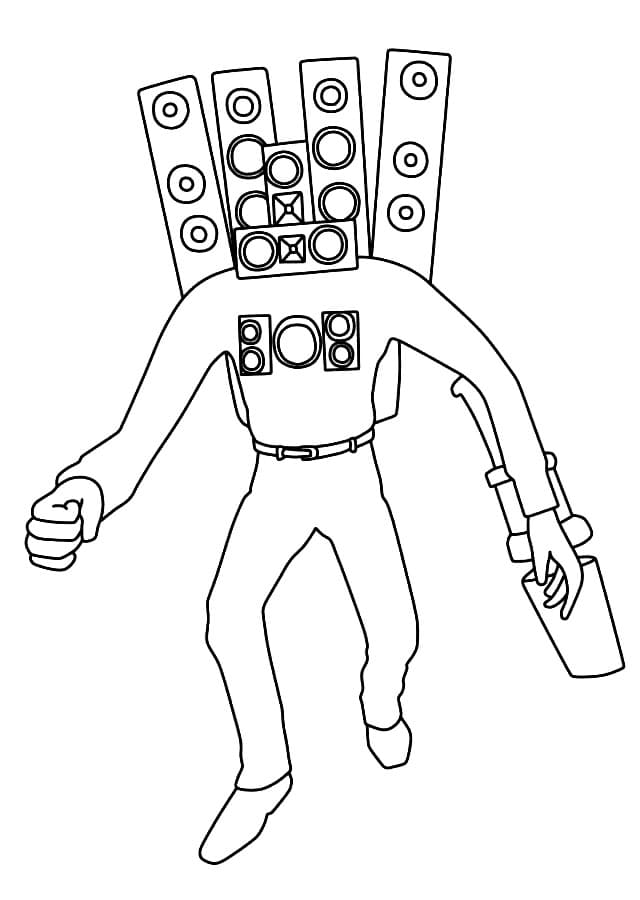 Ausmalbilder Titan Speakerman