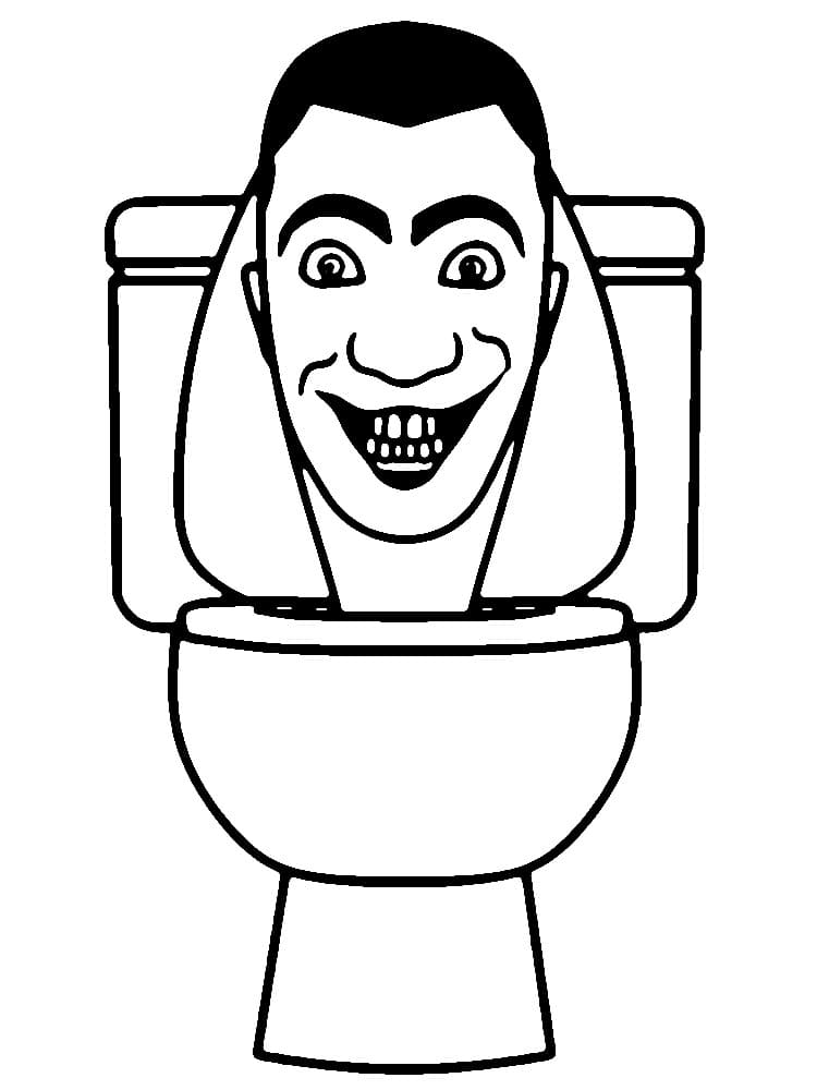 Lächelnde Skibidi Toilette