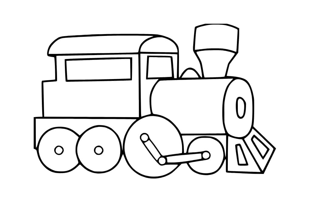 Dampfzug auf der Eisenbahn