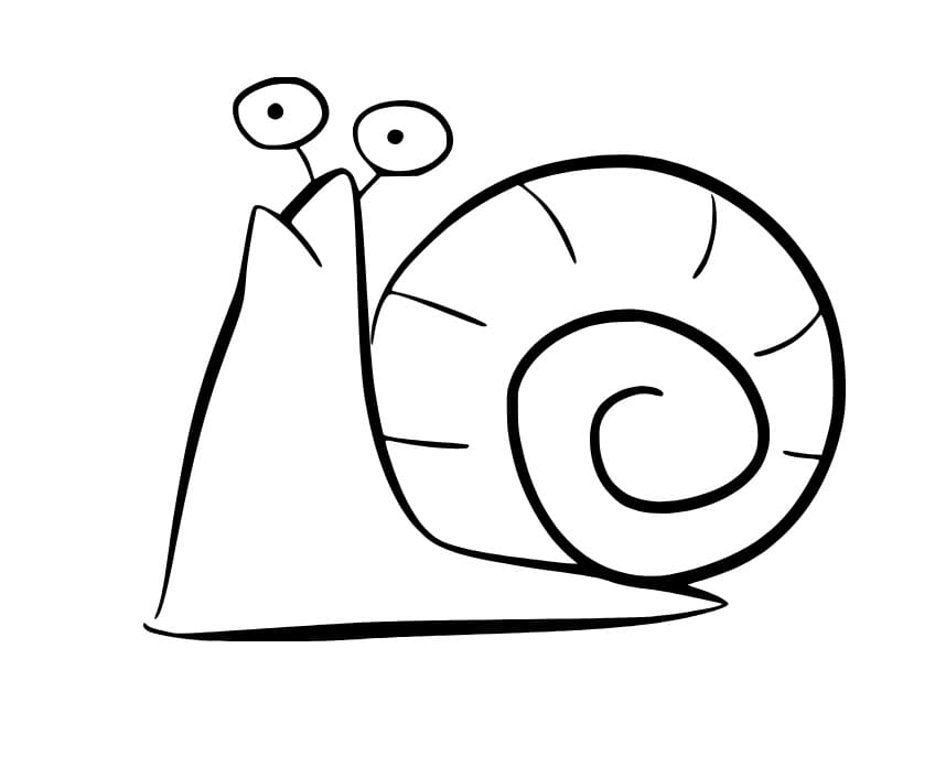 Einfache lustige Schnecke