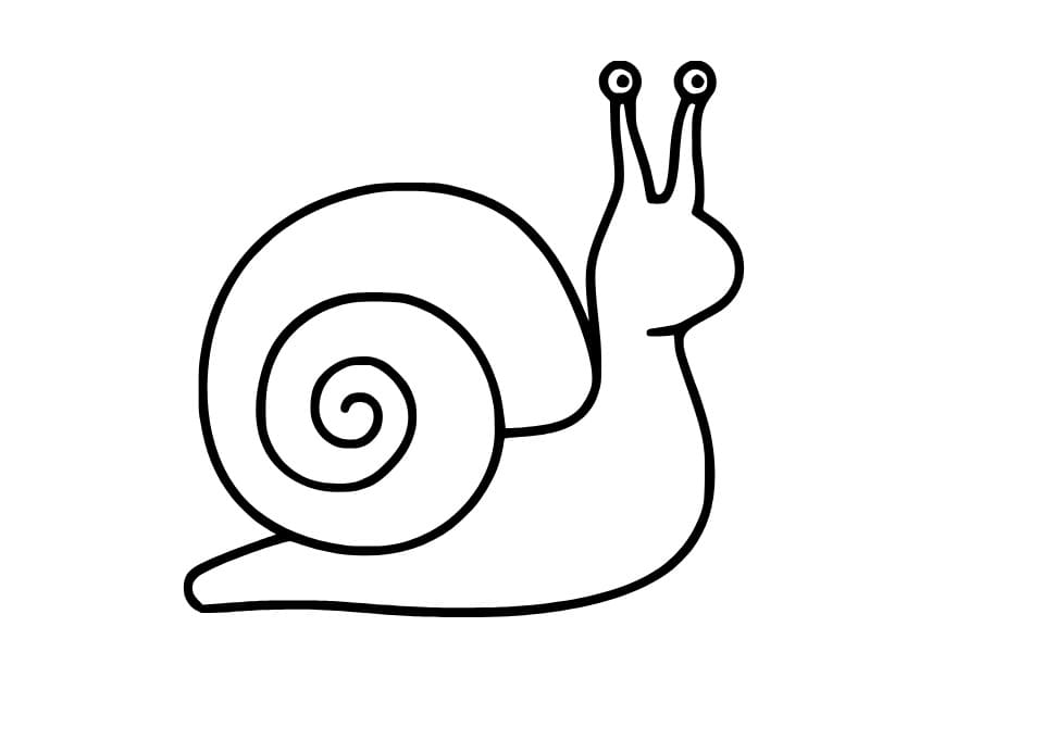 Einfache Schnecke zum Ausdrucken