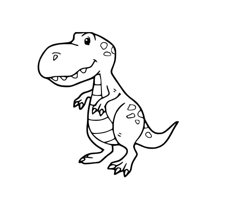 Einfacher Cartoon T Rex