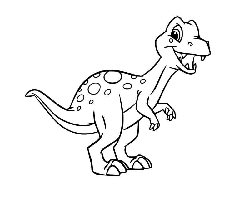 Einfaches Cartoon Tyrannosaurus Bild