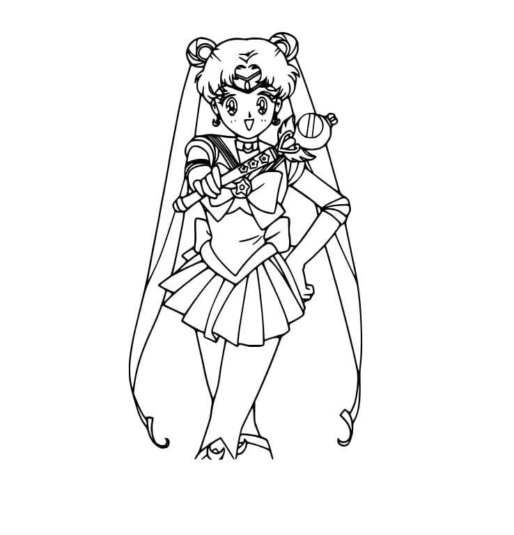 Glücklicher Sailor Moon