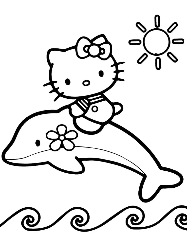 Hello Kitty und Delfin