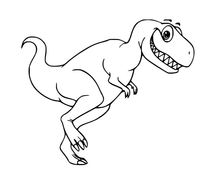 Lächelnder T Rex