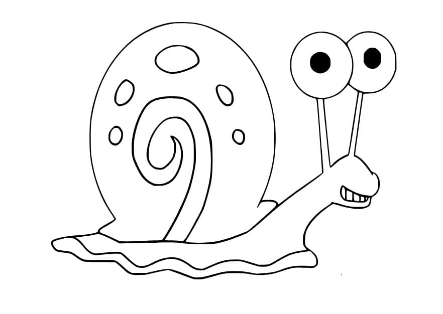 Lustige Cartoon Schnecke kostenlos