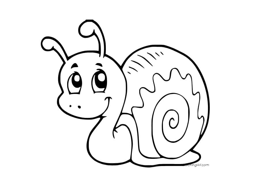 Niedliche Cartoon Schnecke