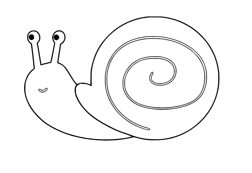 Niedliche einfache Schnecke