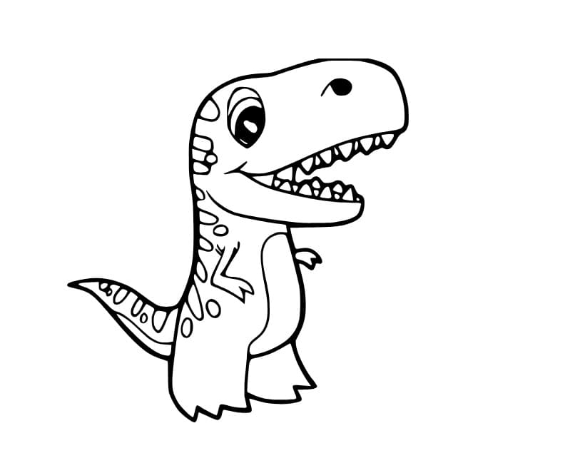 Niedlicher Cartoon T Rex