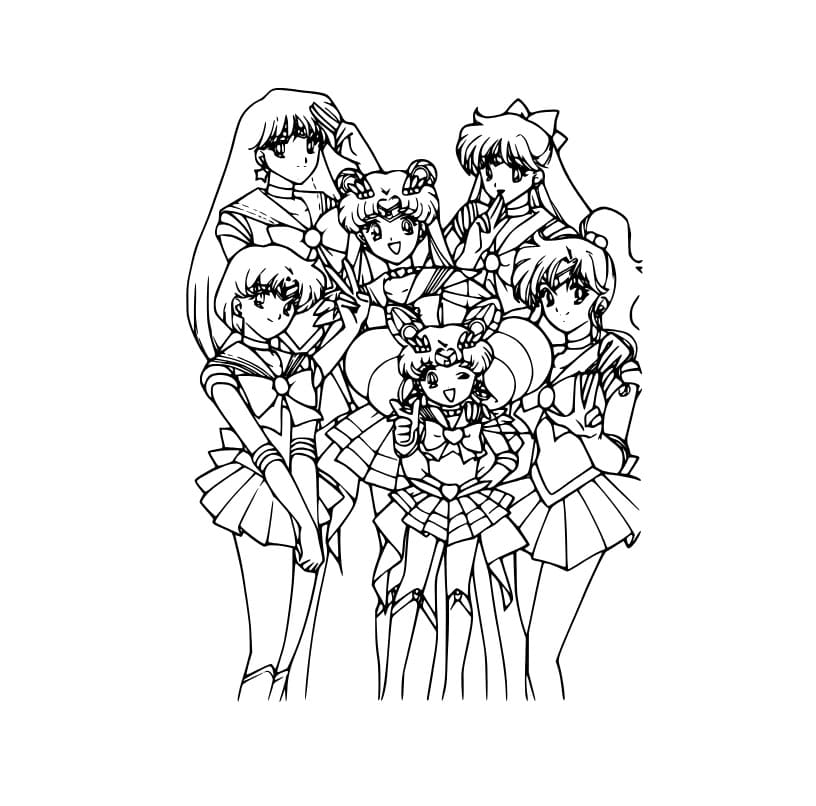 Sailor Guardians mit Luna Cat