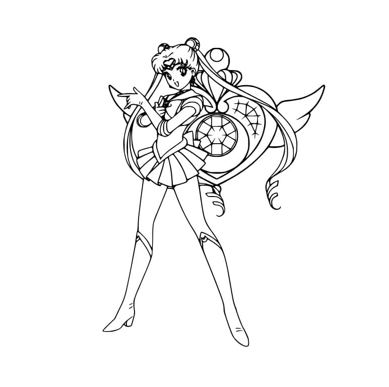 Sailor Moon mit Flügeln