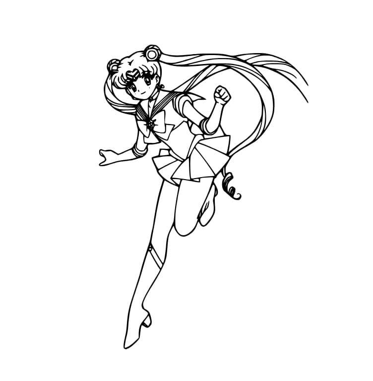 Sailor Moon springt