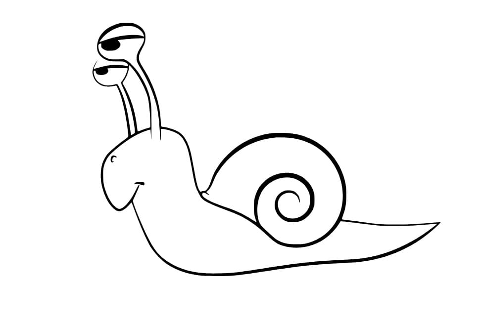 Schnecke mit einem Schal