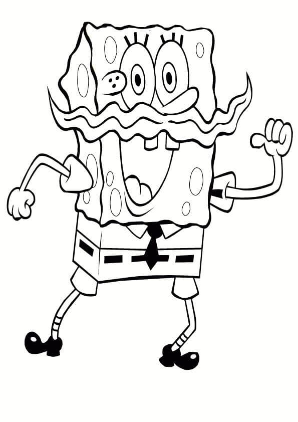 SpongeBob Schwammkopf mit Schnurrbart