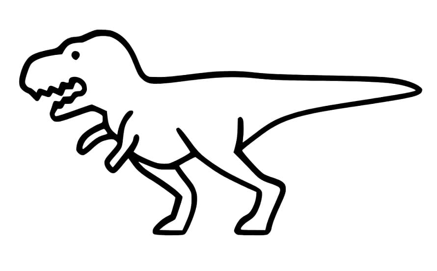 Tyrannosaurus Umriss